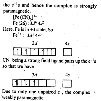 NCERT Solutions For Class 12 Chemistry Chapter 9 Coordination Compounds Intext Questions Q7.1