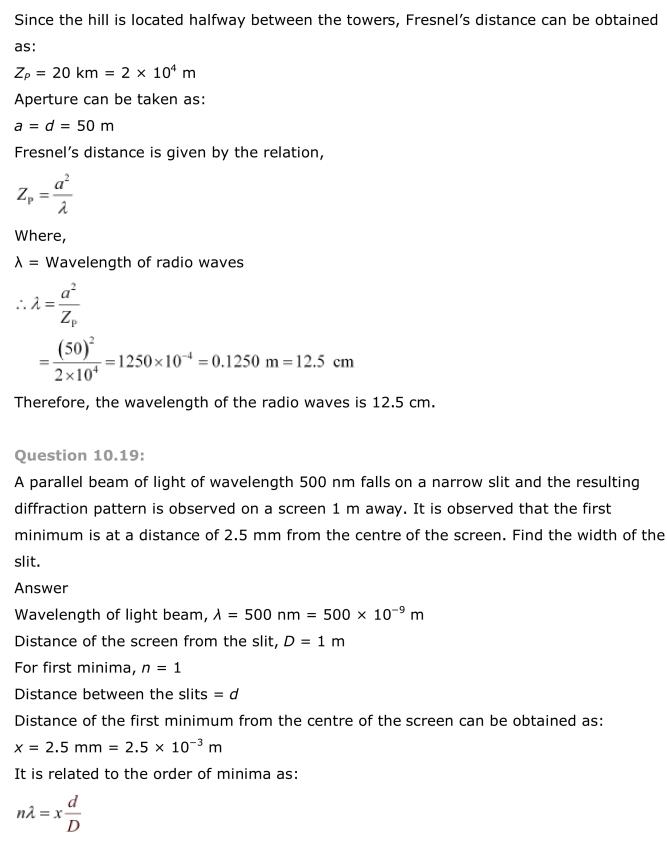 NCERT Solutions For Class 12 Physics Chapter 10 Wave Optics 15