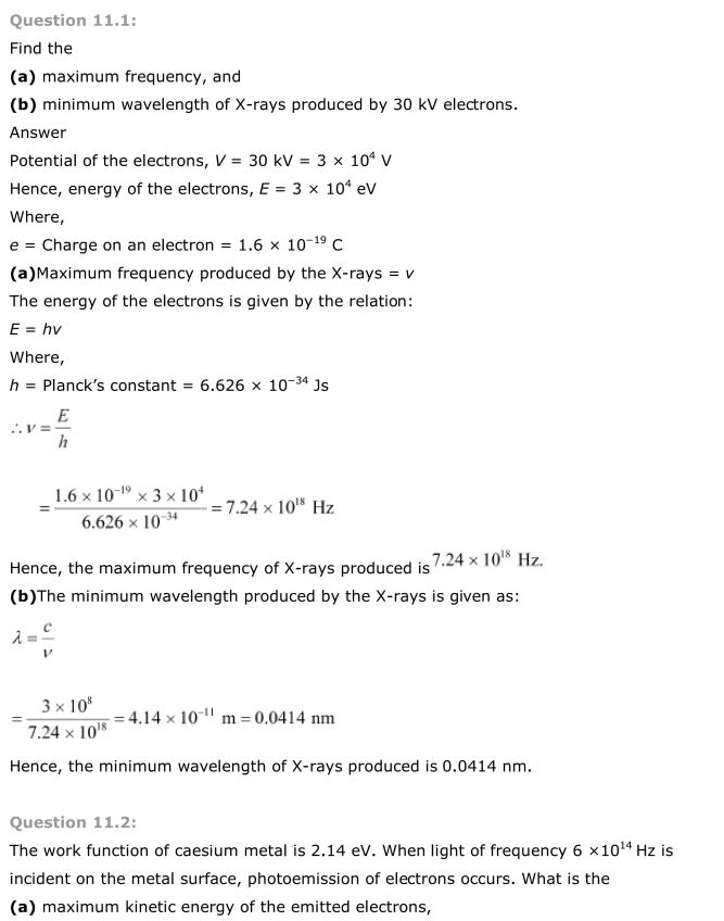 NCERT-Solutions-For-Class-12-Physics-Chapter-11-Dual-Nature-of-Radiation-and-Matter-1
