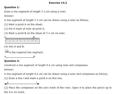 NCERT Solutions For Class 6 Maths Practical Geometry Exercise 14.2 Q1
