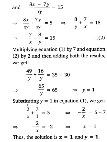 NCERT Solutions for Class 10 Maths Chapter 3 Pdf Pair Of Linear Equations In Two Variables Ex 3.6 Q1.6
