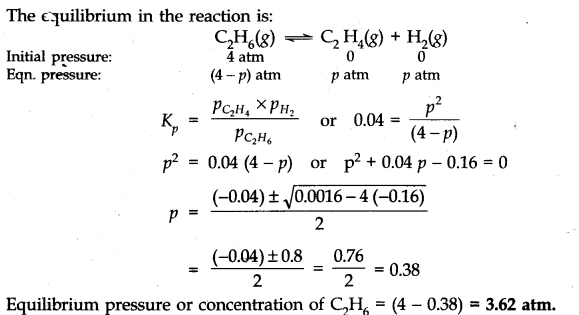 NCERT Solutions for Class 11 Chemistry Chapter 7 Equilibrium Q16.1
