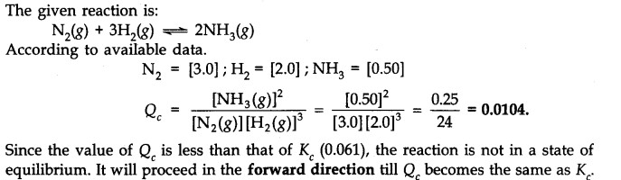 NCERT Solutions for Class 11 Chemistry Chapter 7 Equilibrium Q20.1