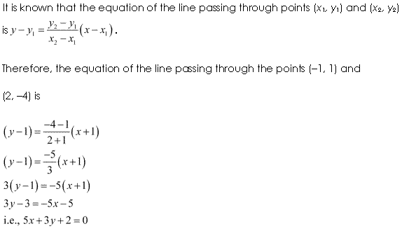NCERT Solutions for Class 11 Maths Chapter 10 Straight Lines Ex 10.2 Q7.1