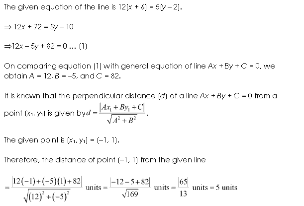 NCERT Solutions for Class 11 Maths Chapter 10 Straight Lines Ex 10.3 Q4.1