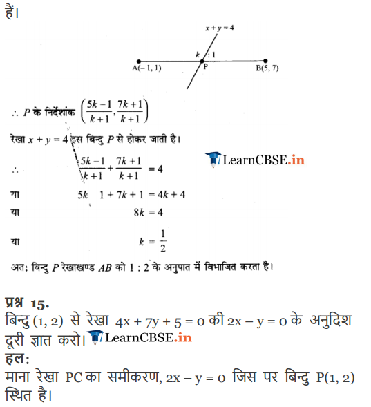 NCERT Solutions for Class 11 Maths Chapter 10 Straight Lines Miscellaneous Exercise in pdf free download