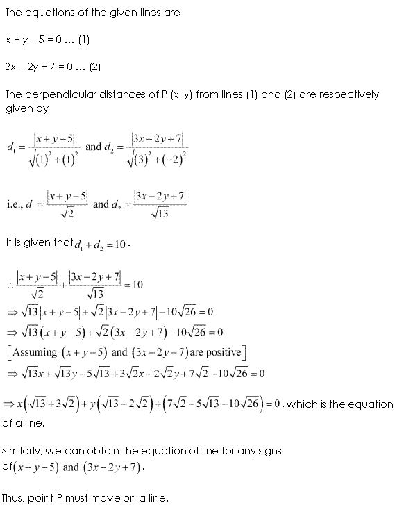 NCERT Solutions for Class 11 Maths Chapter 10 Straight Lines Miscellaneous Ex Q20.1