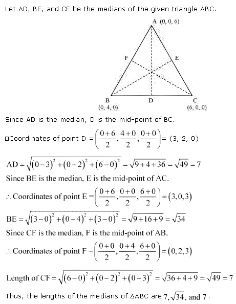 NCERT Solutions for Class 11 Maths Chapter 12 Introduction to three Dimensional Geometry Miscellaneous Ex Q2.1