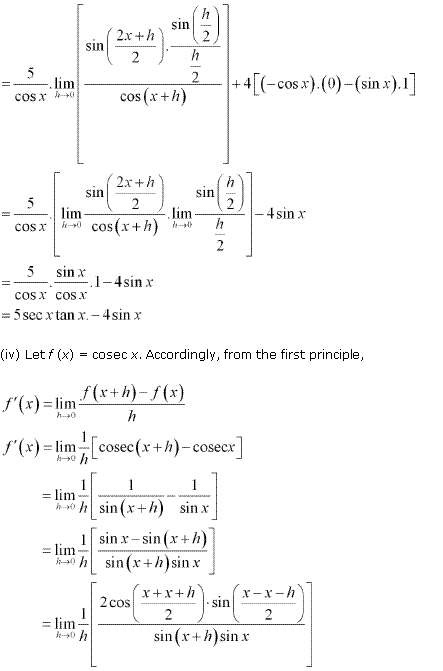 NCERT Solutions for Class 11 Maths Chapter 13 Limits and Derivatives Ex 13.2 Q11.5