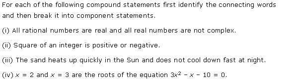 NCERT Solutions for Class 11 Maths Chapter 14 Mathematical Reasoning Ex 14.3 Q1