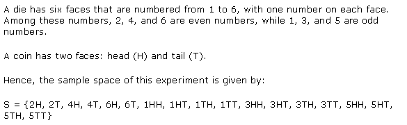 NCERT Solutions for Class 11 Maths Chapter 16 Probability Ex 16.1 Q14.1