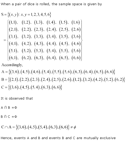NCERT Solutions for Class 11 Maths Chapter 16 Probability Ex 16.2 Q3.1