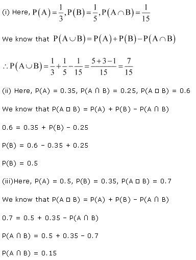 NCERT Solutions for Class 11 Maths Chapter 16 Probability Ex 16.3 Q13.1