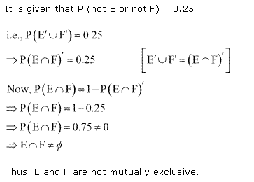 NCERT Solutions for Class 11 Maths Chapter 16 Probability Ex 16.3 Q16.1