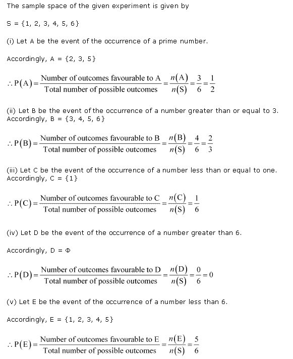 NCERT Solutions for Class 11 Maths Chapter 16 Probability Ex 16.3 Q3.1
