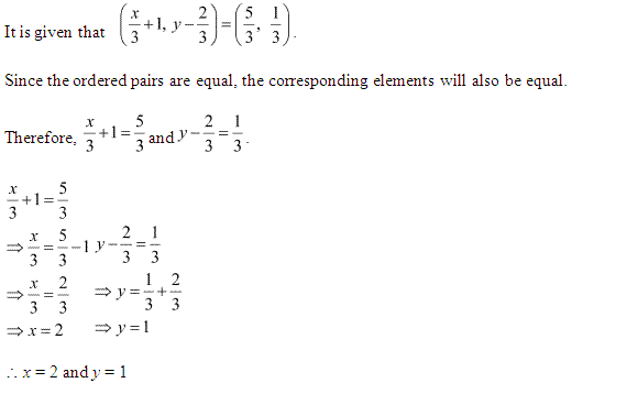 NCERT Solutions for Class 11 Maths Chapter 2 Relations and Functions Ex 2.1 Q1.1