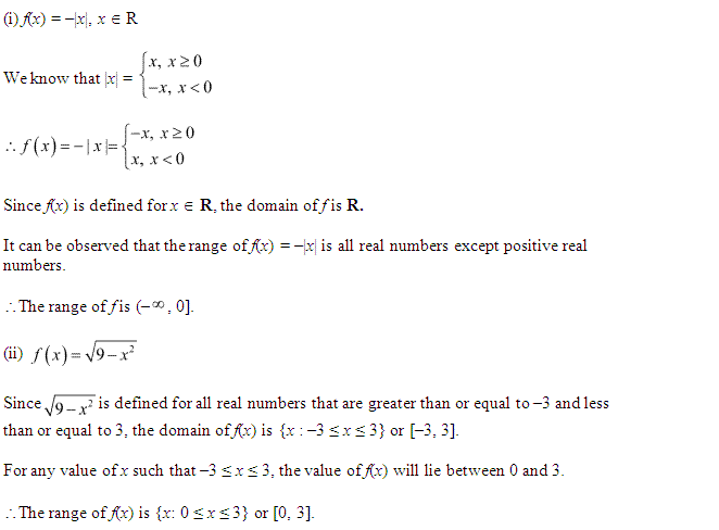 NCERT Solutions for Class 11 Maths Chapter 2 Relations and Functions Ex 2.3 Q2.1