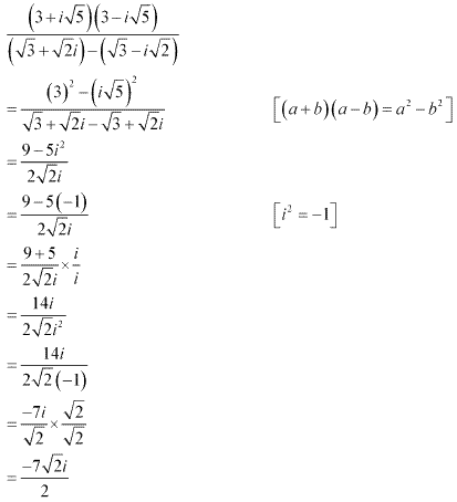 NCERT Solutions for Class 11 Maths Chapter 5 Complex Numbers and Quadratic Equations Ex 5.1 Q14.1