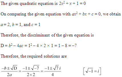 NCERT Solutions for Class 11 Maths Chapter 5 Complex Numbers and Quadratic Equations Ex 5.3 Q2.1