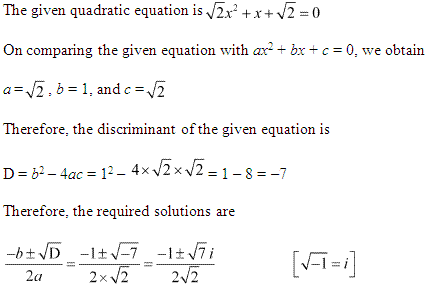 NCERT Solutions for Class 11 Maths Chapter 5 Complex Numbers and Quadratic Equations Ex 5.3 Q7.1