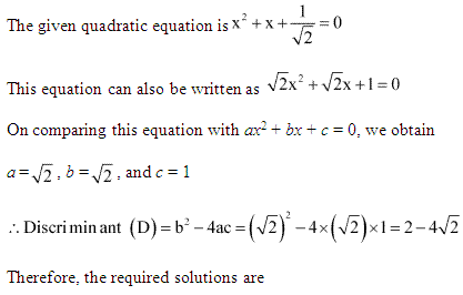 NCERT Solutions for Class 11 Maths Chapter 5 Complex Numbers and Quadratic Equations Ex 5.3 Q9.1