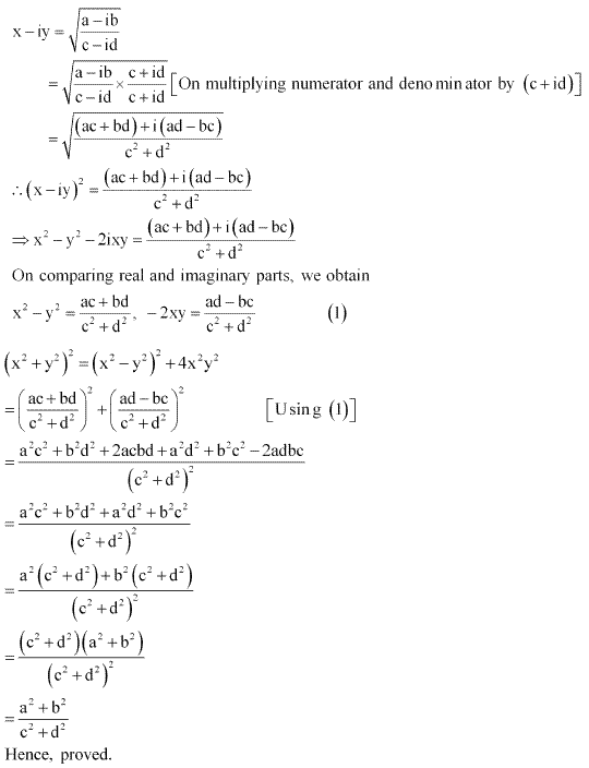 NCERT Solutions for Class 11 Maths Chapter 5 Complex Numbers and Quadratic Equations Miscellaneous Ex Q4.1