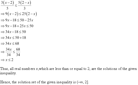 NCERT Solutions for Class 11 Maths Chapter 6 Linear Inequalities Ex 6.1 Q11.1