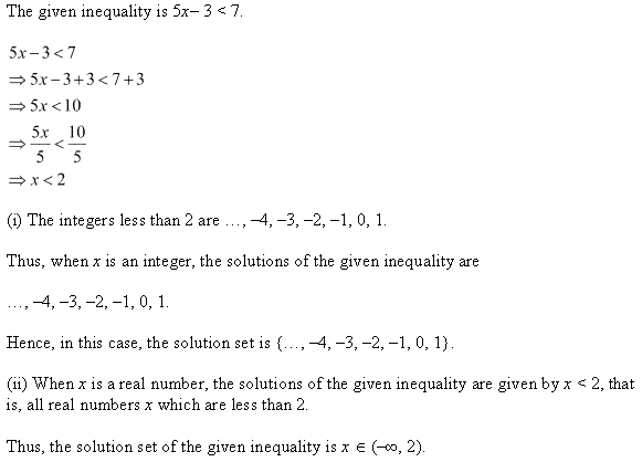 NCERT Solutions for Class 11 Maths Chapter 6 Linear Inequalities Ex 6.1 Q3.1