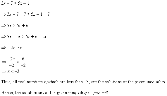 NCERT Solutions for Class 11 Maths Chapter 6 Linear Inequalities Ex 6.1 Q6.1