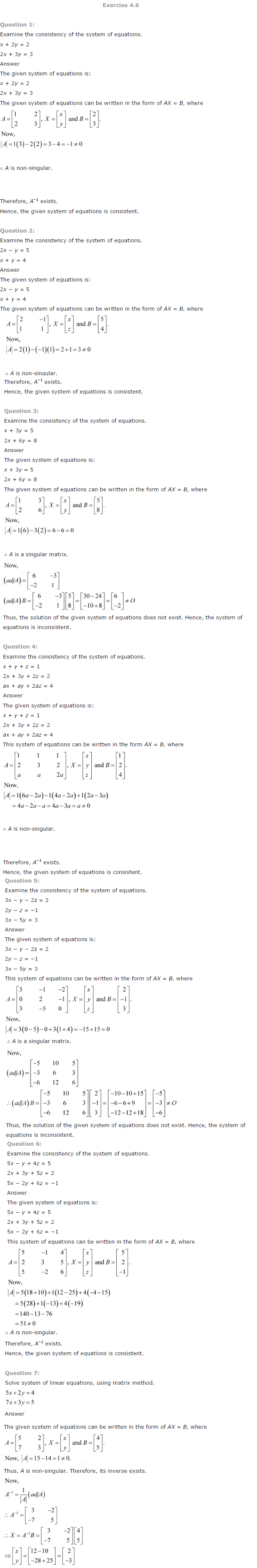 NCERT Solutions for Class 12 Maths Chapter 4 Determinants 11