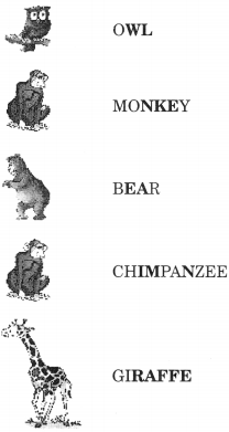 NCERT Solutions for Class 2 English Chapter 10 Zoo Manners Lets Do Q2.1
