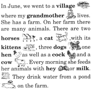 NCERT Solutions for Class 2 English Chapter 10 Zoo Manners Lets Write A Visit to My Village Q1.1