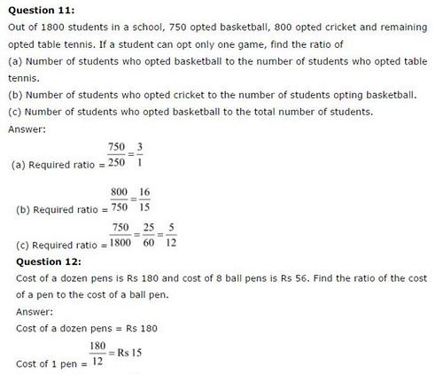 NCERT Solutions for Class 6 Maths Chapter 12 Ratios and Proportions Ex 12.1 Q8