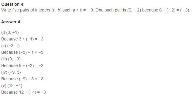 NCERT Solutions for Class 7 Maths Chapter 1 Integers Ex 1.4 Q4