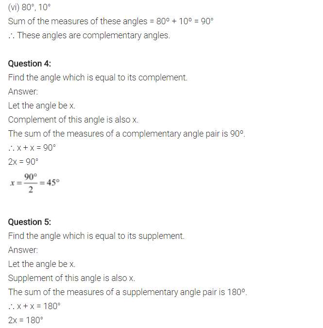 NCERT Solutions for Class 7 Maths Chapter 5 Lines and Angles Ex 5.1 Q4