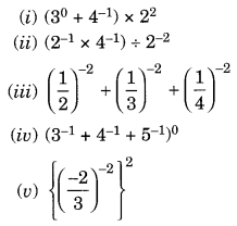 NCERT Solutions for Class 8 Maths Chapter 12 Exponents and Powers Ex 12.1 Q3