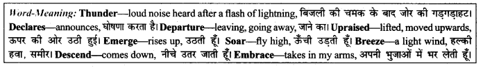 NCERT Solutions for Class 9 English Literature Chapter 12 Song of the Rain Paraphrase Q3