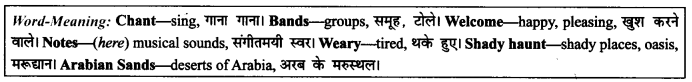 NCERT Solutions for Class 9 English Literature Chapter 8 The Solitary Reaper Paraphrase Q3