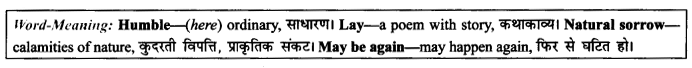 NCERT Solutions for Class 9 English Literature Chapter 8 The Solitary Reaper Paraphrase Q6