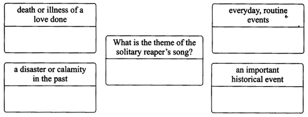 NCERT Solutions for Class 9 English Literature Chapter 8 The Solitary Reaper Q5