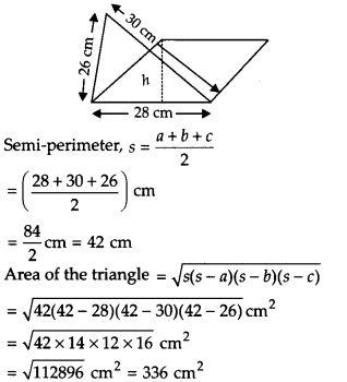 NCERT Solutions for Class 9 Maths Chapter 12 Heron's Formula Ex 12.2 Q4