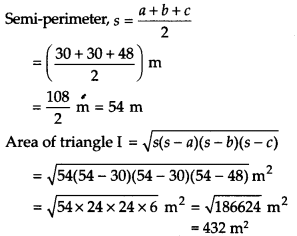 NCERT Solutions for Class 9 Maths Chapter 12 Heron's Formula Ex 12.2 Q5.1