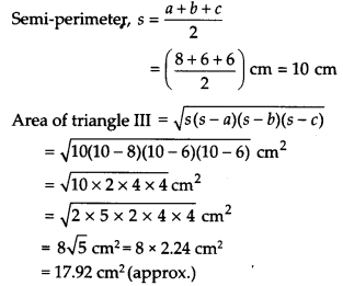 NCERT Solutions for Class 9 Maths Chapter 12 Heron's Formula Ex 12.2 Q7.2