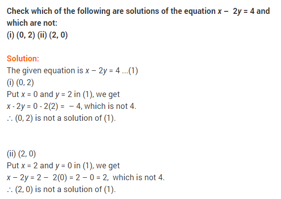 NCERT Solutions for Class 9 Maths Chapter 4 Linear Equations in Two Variables Ex 4.2 Q7