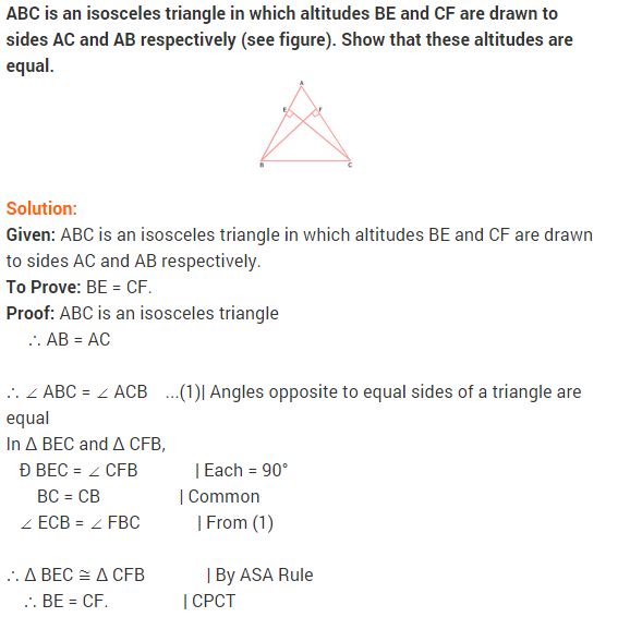 NCERT Solutions for Class 9 Maths Chapter 7 Triangles Ex 7.2 q3