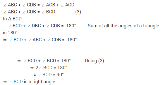 NCERT Solutions for Class 9 Maths Chapter 7 Triangles Ex 7.2 q6.1