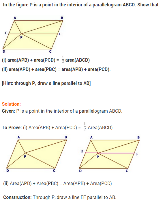 NCERT Solutions for Class 9 Maths Chapter 9 Areas of Parallelograms and Triangles Ex 9.2 A4