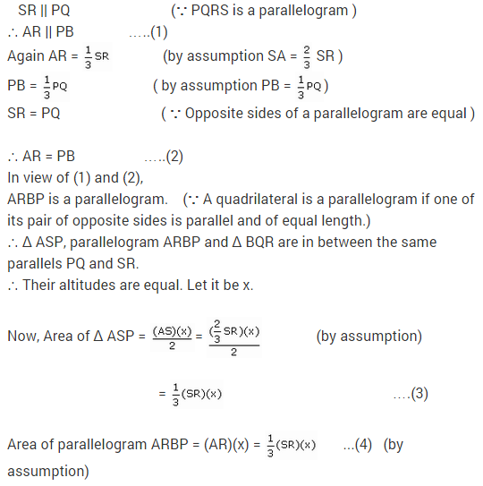 NCERT Solutions for Class 9 Maths Chapter 9 Areas of Parallelograms and Triangles Ex 9.2 A6.1