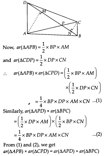 NCERT Solutions for Class 9 Maths Chapter 9 Areas of Parallelograms and Triangles Ex 9.4 Q6