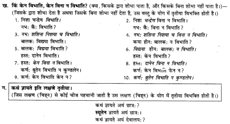 NCERT Solutions for Class 9th Sanskrit Chapter 12 Karana Karaka Prayogah 2